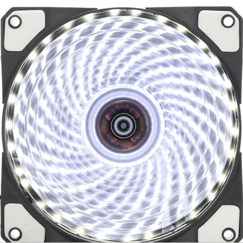 120 мм 15 светодисветодиодный Ультра тихий компьютер ПК чехол охлаждающий