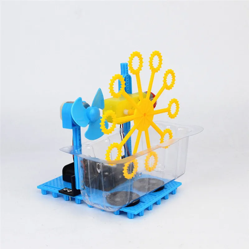 DIY Bubble Machine домашняя сборка электрическая игрушка креативный