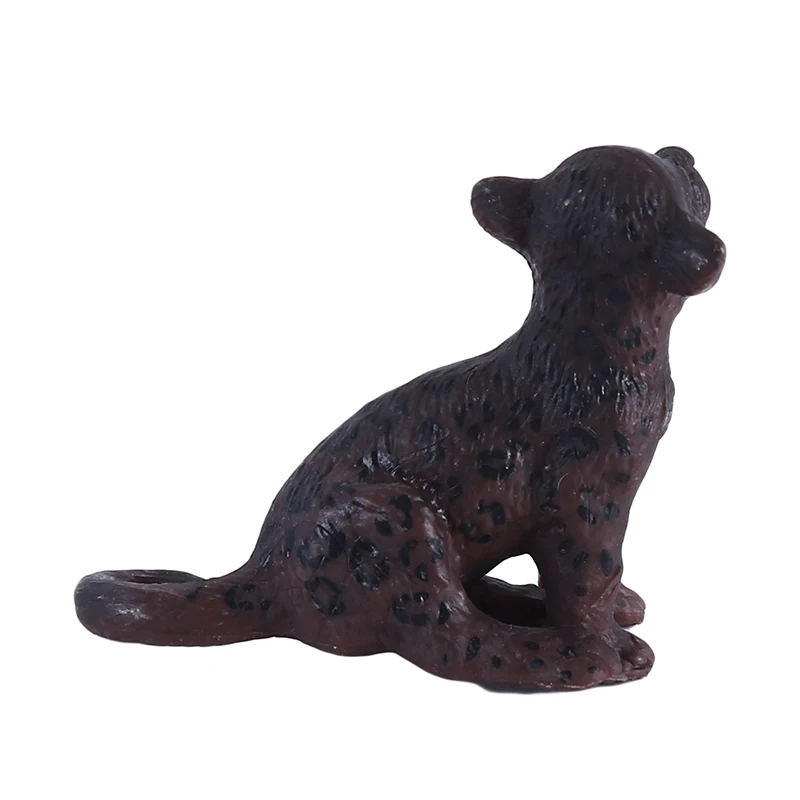 

Realistic Image Solid Zoo Wild Black Leopard Children Simulation Animal Model Toys hand-made Furnishings Toys Baby Supplies