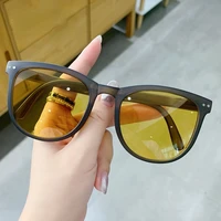 fashion foldable square sunglasses women leopard glasses retro sunglass men ocean lens eyewear uv400 sun glass brown shades