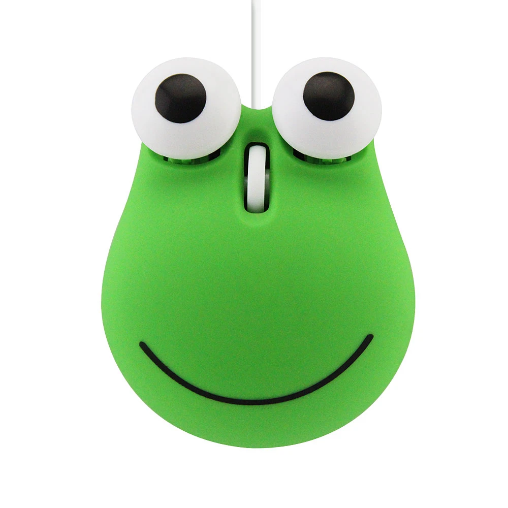 Милая Проводная компьютерная мышь Leap Frog мини мультяшный 3D оптический USB коврик