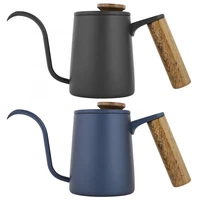 600ml Fashion Stainless Steel Handle Drip Coffee Pot Long Gooseneck Spout Kettle Pour Over Coffee With lid Kitchen Tools
