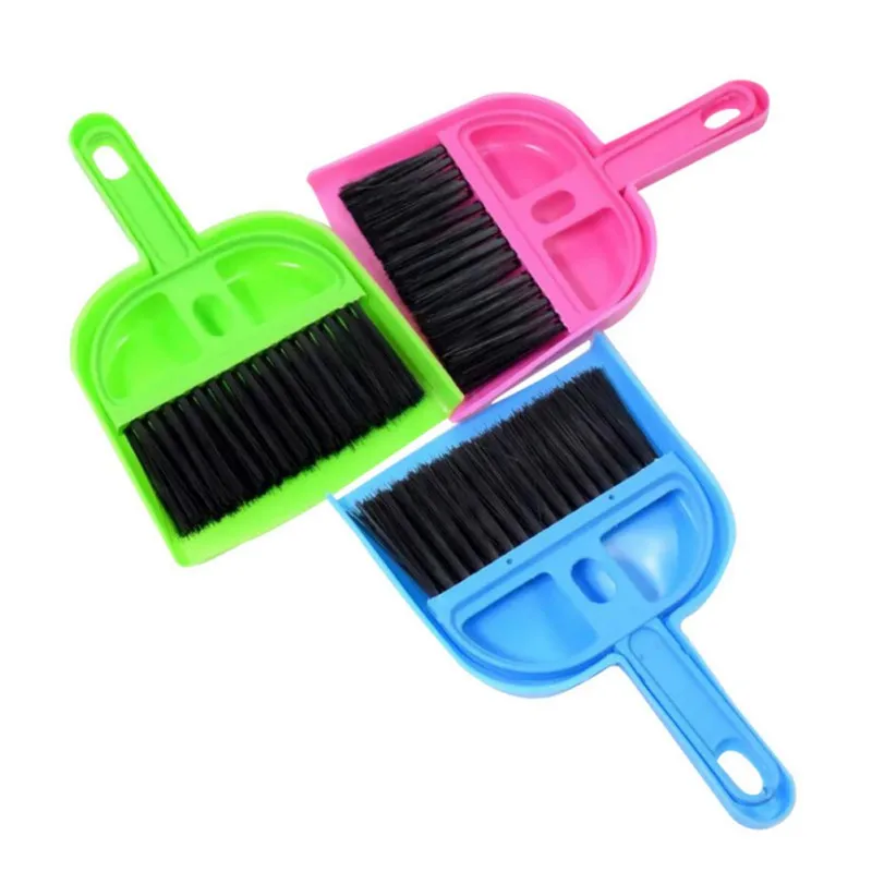 

Mini Desktop Sweep Cleaning Brush table Small Broom multi-function can be hanging desk Dustpan Set