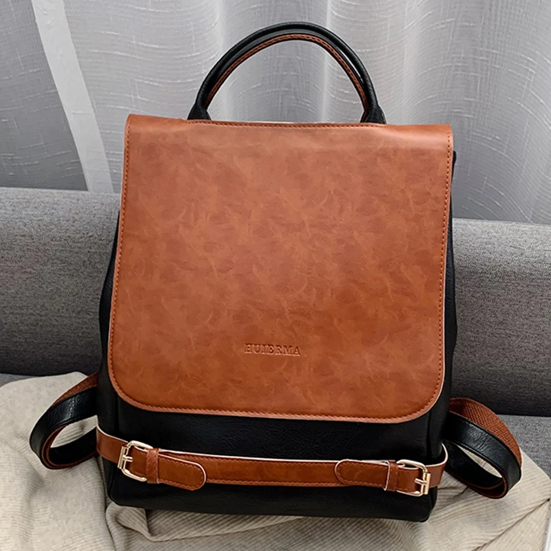 Diehe винтажные рюкзаки для женщин Модный женский рюкзак из искусственной кожи