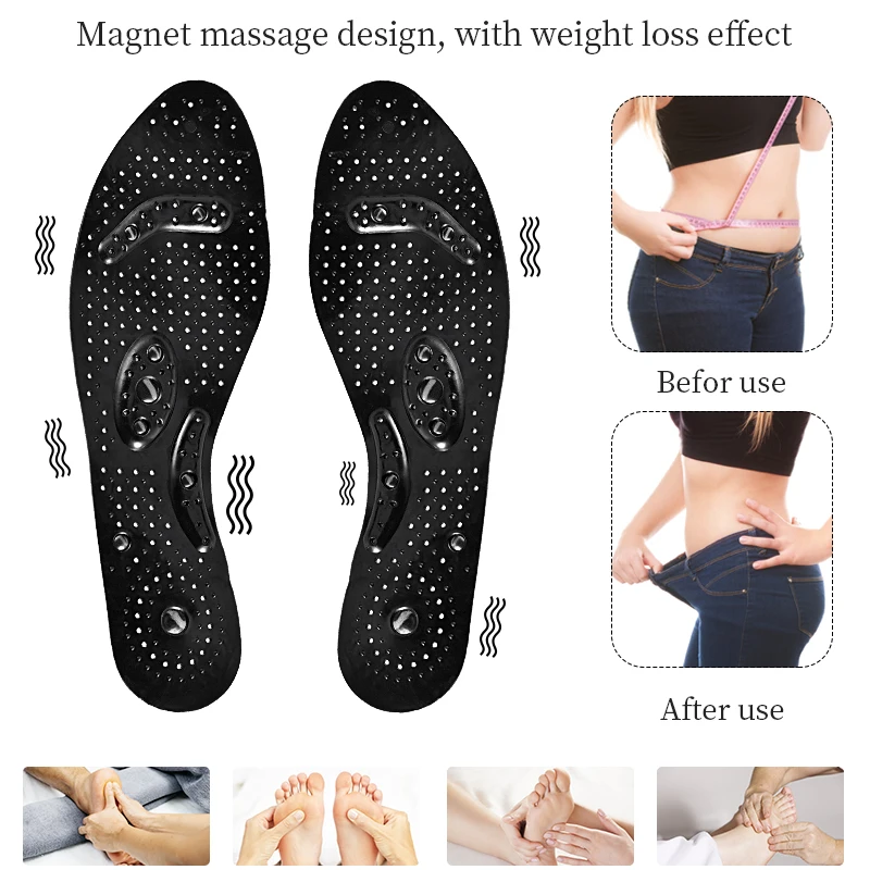 Магнитные терапевтические стельки Soumit Магнитный Массажный коврик для обуви
