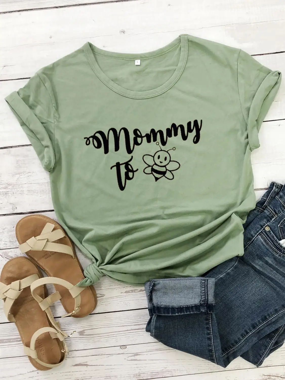 Couple T-shirt Mommy and Daddy to Bee Matching Shirts top funny graphic printed tshirt casual aesthetic cotton tees | Женская одежда
