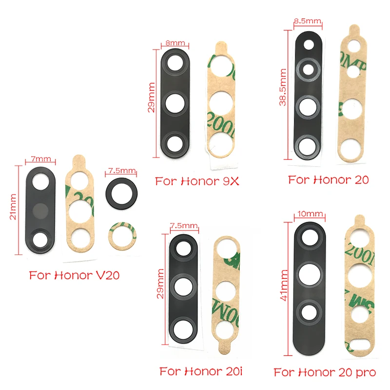 Оригинал для Huawei Honor 9X V20 V30 10 10i 20i 10X 20S 30S 30 Pro 50 зеркальная задняя камера стеклянный