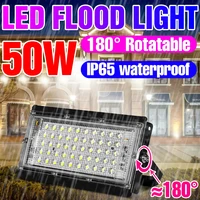 led outdoor flood light 50w bulb spotlight ip65 waterproof wall lamp led street lights courtyard night lamp high power lighting