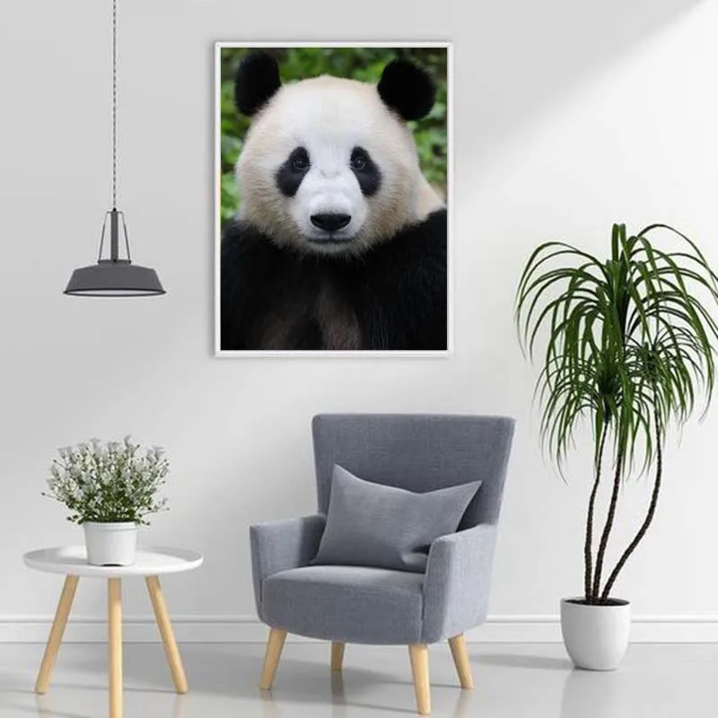 DIY 5D Diamond Painting Round Full Drill Rhinestones Mosaic Cartoon Panda Embroidery Animal Cross Stitch Gift Home Decor | Дом и сад