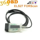 Диагностический кабель ELM327 J2534, сканер ELS27 Forscan V2.3.8 PIC24HJ128GP + FTDI для F-ord ELS27 OBD2, 10 шт.