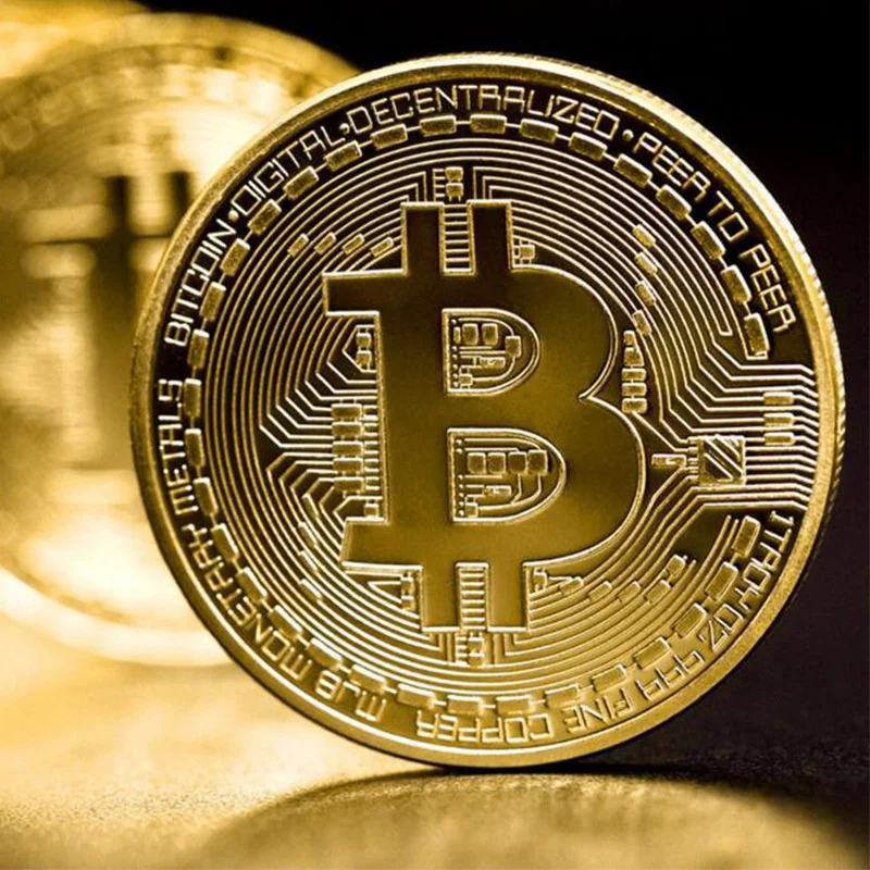 

Биткоин художественная коллекция позолоченная коробка подарок физическая металлическая Античная памятная Серебряная монета