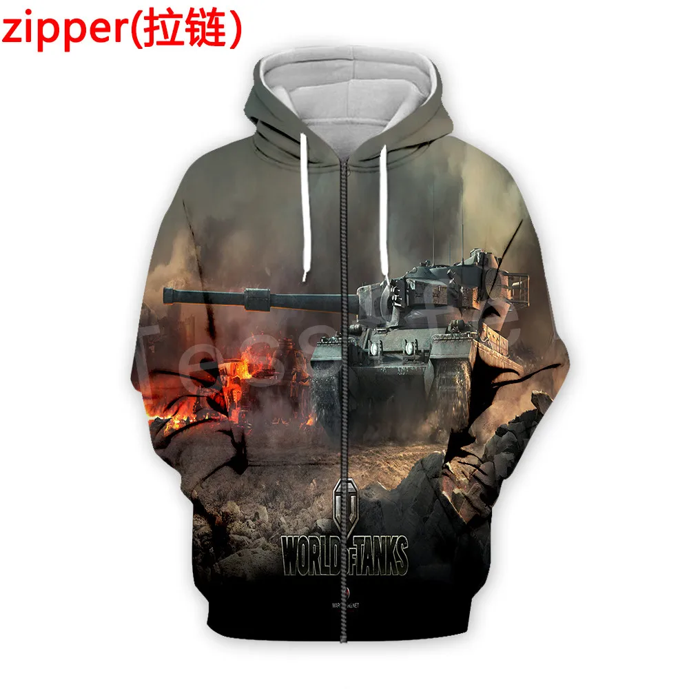 

Tessffel Hot Games World of Tanks Funny NewFashion Tracksuit Coat 3DPrint Pullover Casual Sweatshirt Zipper Hoodies Men/Women 15