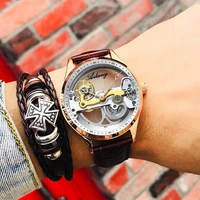 mens watches gold case skeleton mens mechanical watches famous luxury brand tourbillon automatic men watches ailang 8625