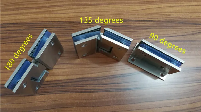 SUS304 Нержавеющая сталь петли монтаж на стену Стекло душевые дверные для мебель
