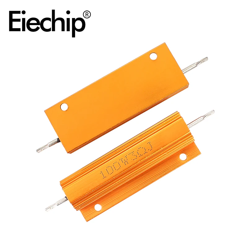 2 шт. 100 Вт с проволочной обмоткой резистор Алюминий металлический корпус Чехол RX24