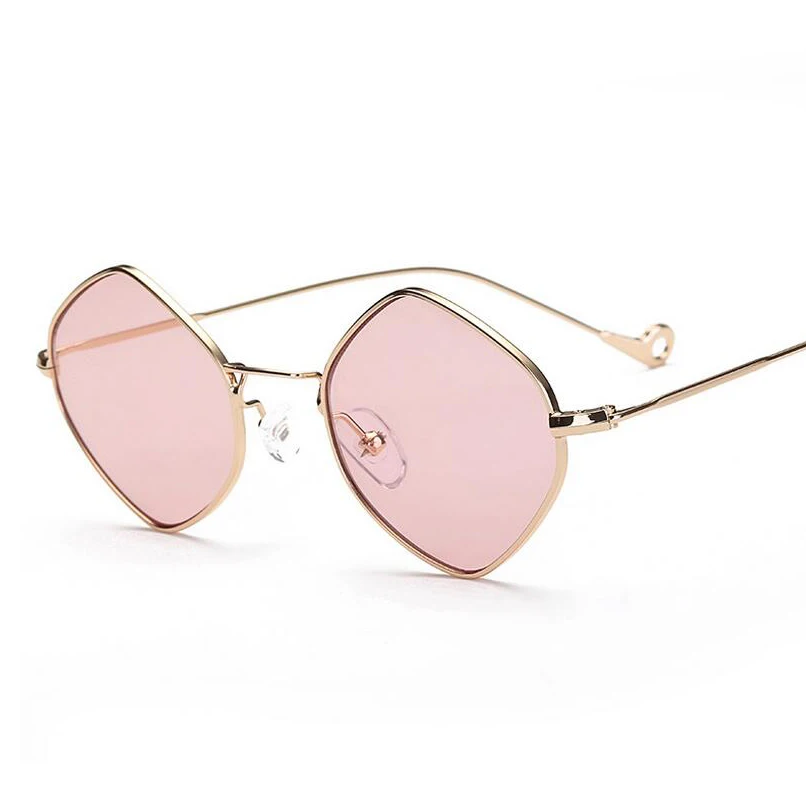 Royal Girl Small Rhombus Alloy Frame Sunglasses For Men/Women Summer Style Brand Designer Unisex Sun Glasses ss135 | Аксессуары для