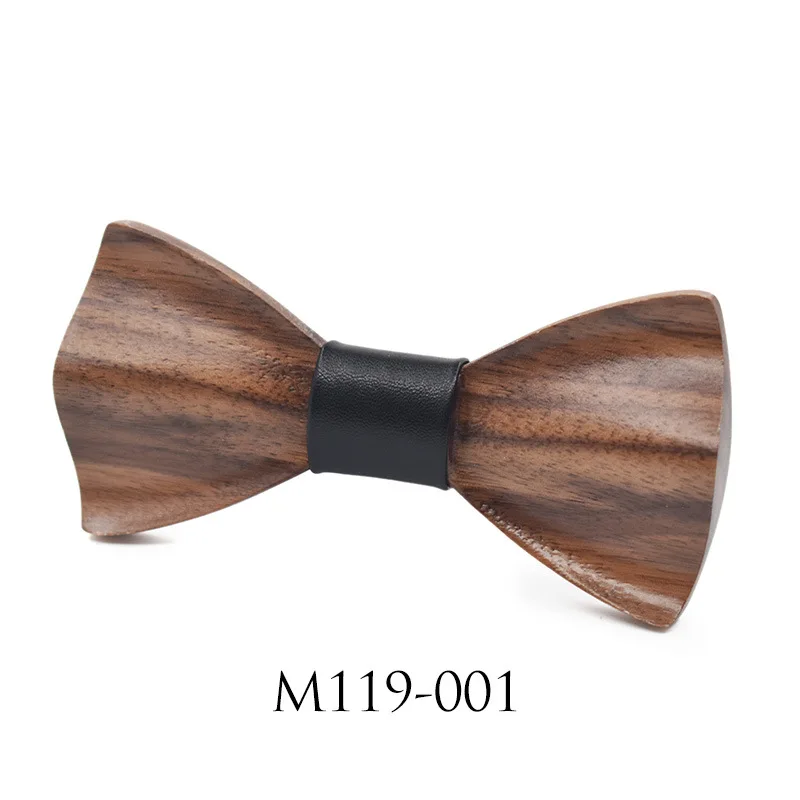 

Novelty Men's Shirt Wooden Bowtie Man Handmade Neckwear Butterfly Wedding Party Gentleman Bowtie Accessories