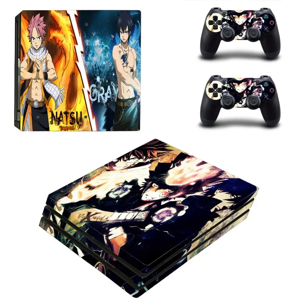 Fairy Tail PS4 Pro Стикеры s Play station 4 кожи наклейка кожного покрова для Игровые приставки