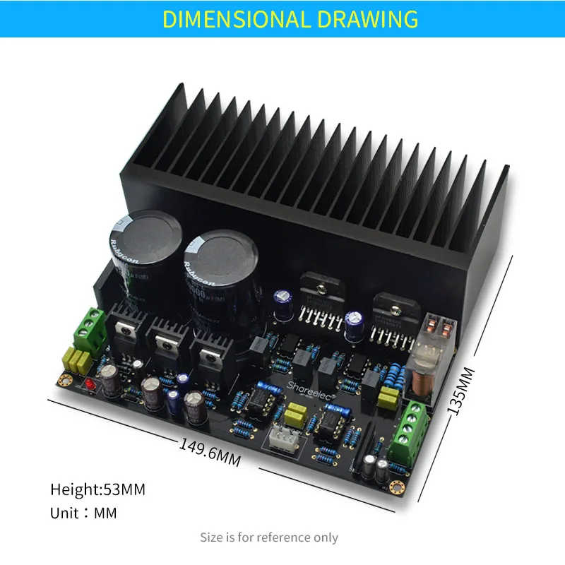 Плата усилителя мощности UNISIAN LM3886 DC servo Auido OP07 NE5534 независимые РАБОЧИЕ УСИЛИТЕЛИ с