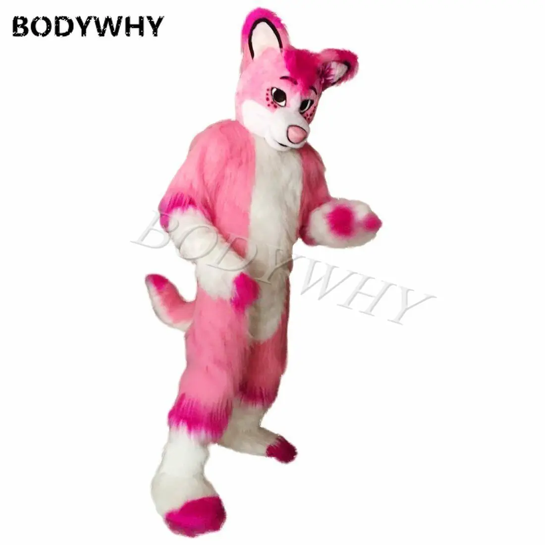 Розовый собака хаски костюм фурри Fursuit маскарадный мультфильма Холодное сердце