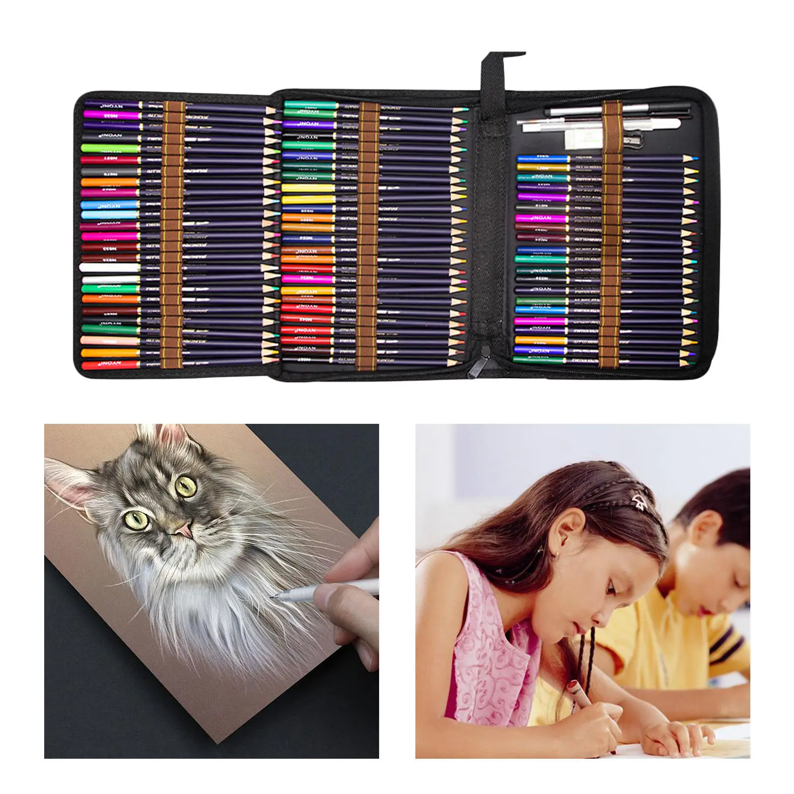 Professional Premium Colored Pencils 72 PCS Assorted Colors Set High Quality Artist Painting Drawing for Adults Kids | Канцтовары для