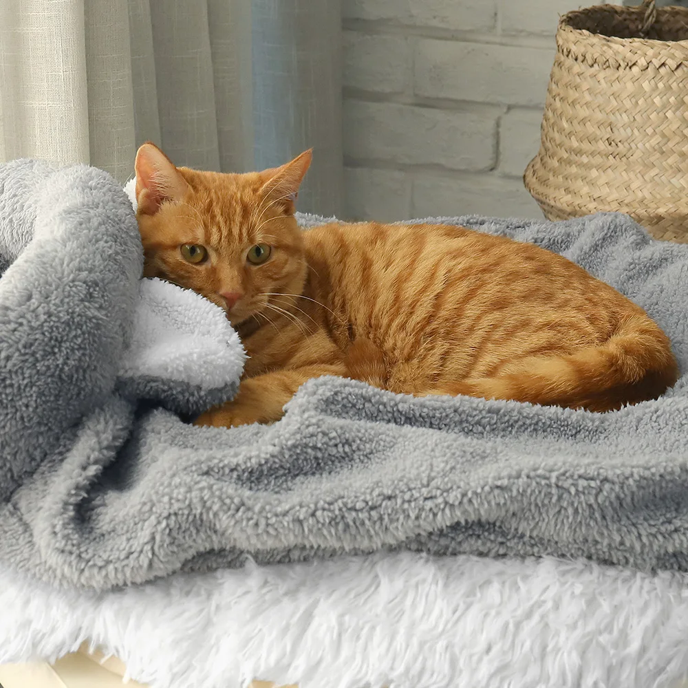 Спальные мешки для собак и кошек с карманом милые уютные кровати супер теплый