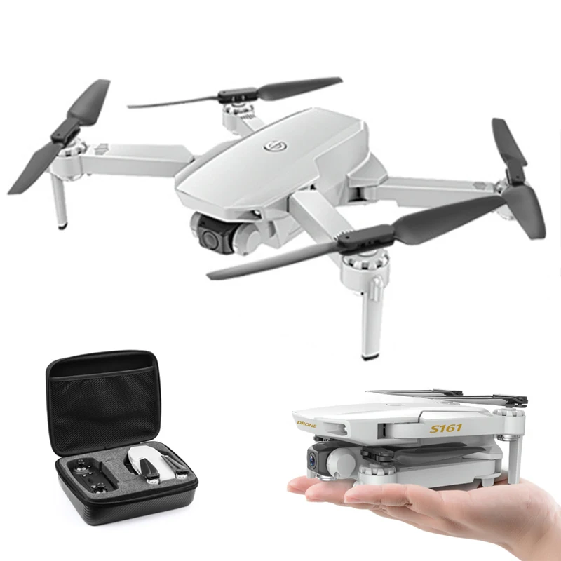 

S161 Дрон 4k Hd Двойная камера Wifi Fpv 2,4 ГГц Квадрокоптер дроны управление жестами фото оптический поток Радиоуправляемый мини-Дрон VS XS816 SG907