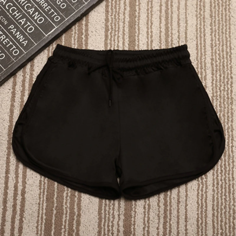 

Causal Shorts Summer Girls Women Solid Color Shorts Ladies Quick Dry Soft Cozy Elastic Skinny Drawstring Shorts