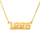 Женские ожерелья с цифрами на английском языке, ювелирные изделия в подарок на день рождения, 1991, 1991, 1994, 1995, 1996, 1998, 1998