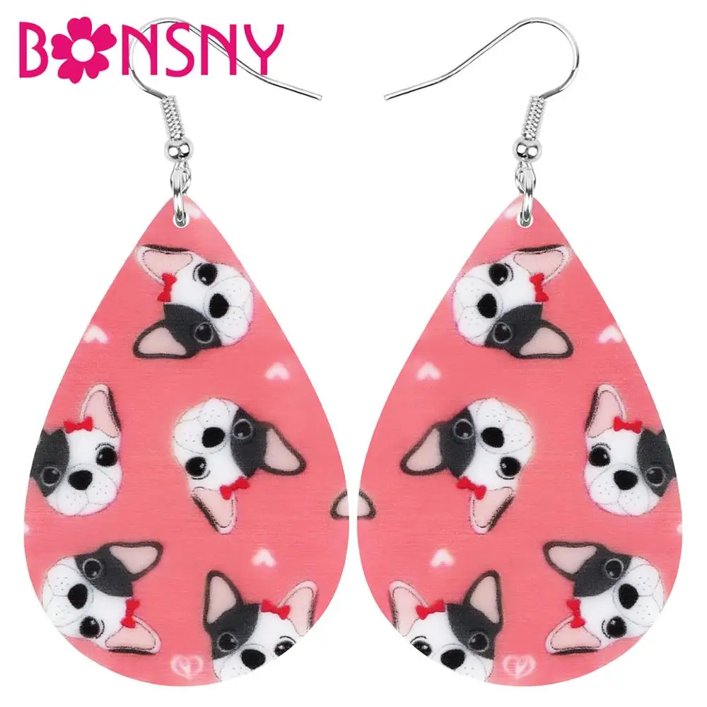 Акриловая подвеска в виде мопса Bonsny ювелирное украшение животного подростков