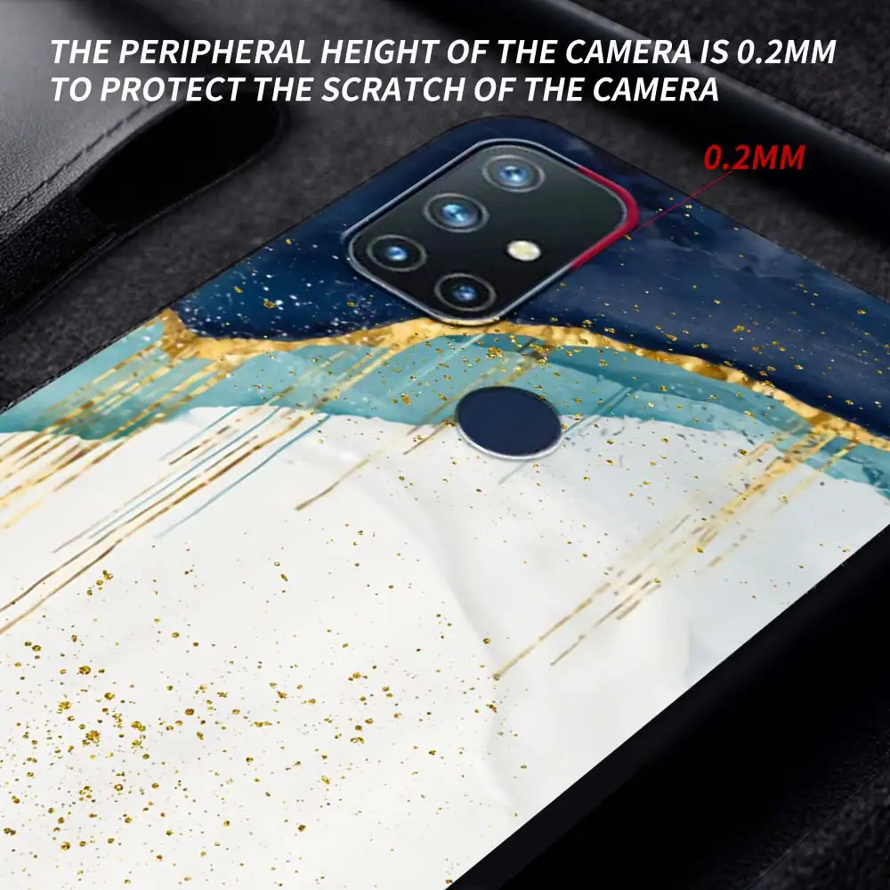 for oneplus 8 nord 7pro case for one plus z n10 5g 8t 7 pro n100 7t 6t full protection soft phone cover luxury gold foil art sac free global shipping