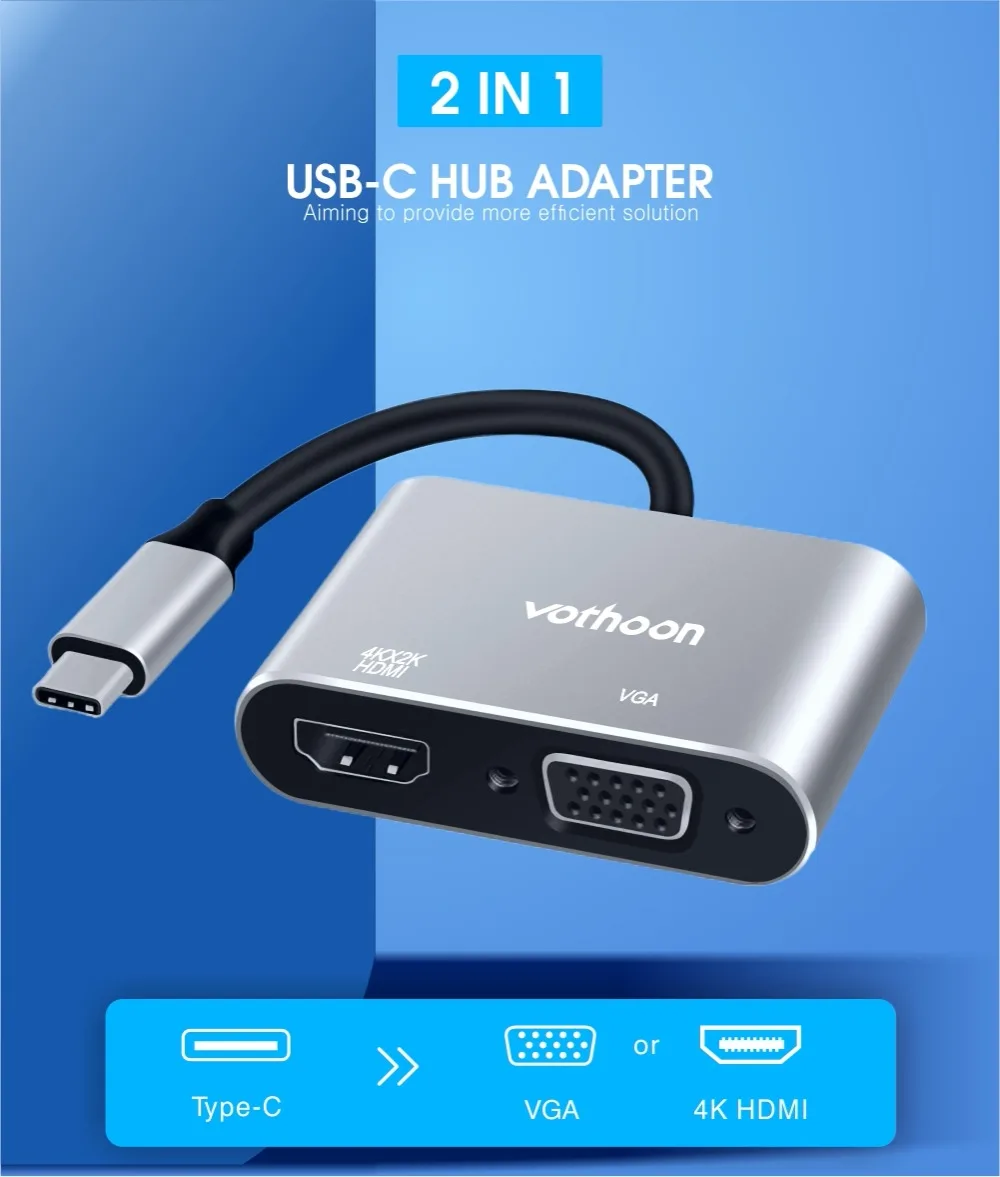 Вотон usb type C концентратор к USB 3,0 HDMI USB концентратор для MacBook Pro Air huawei P30 Samsungs S10 S9 3 порта VGA type C концентратор