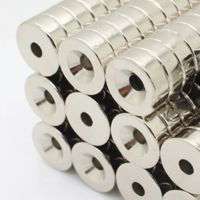 Небольшой потайной круглый неодимовый магнит NdFeB мощный редкоземельный