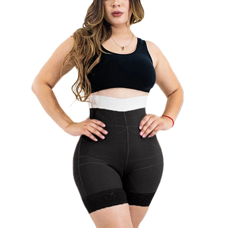 Faja Colombiana Lace Body Shaper Double Pressure Shaping Shorts Slimming Fitness Postpartum Butt-lifting Panties Skinny Leggings