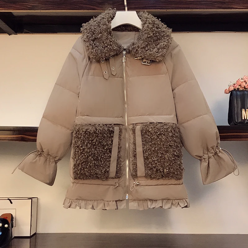 

Patchwork Women Coats And Jackets Winter Thick Casual Casaco Feminino Contrast Parkas Mujer 2020 Chaqueta Mujer Female Jacket