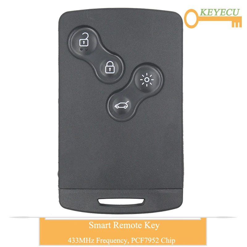 KEYECU смарт карта Keyless Go пульт дистанционного управления автомобильный ключ для