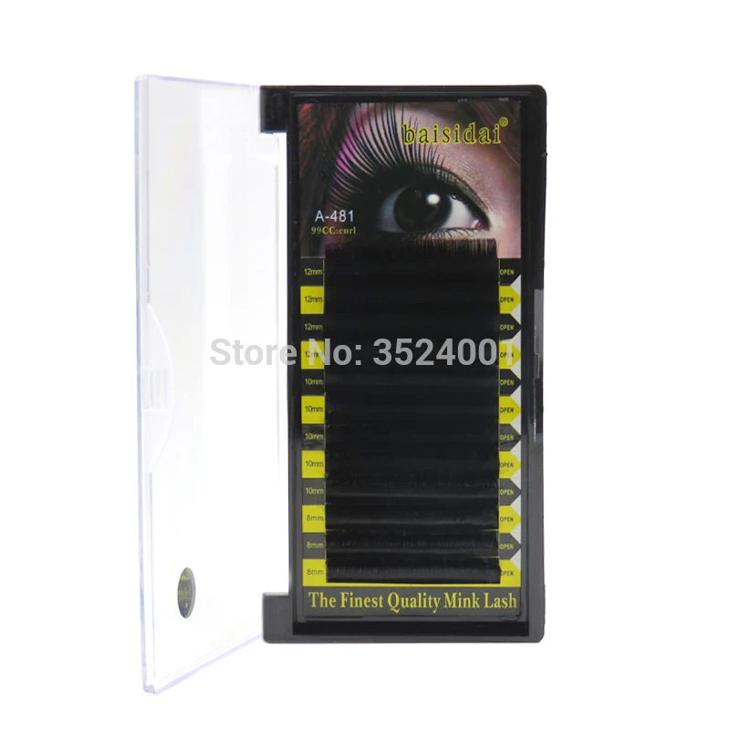 Бесплатная доставка! Ресницы для наращивания 10 x D 0 8 мм 12 полосок|Накладные