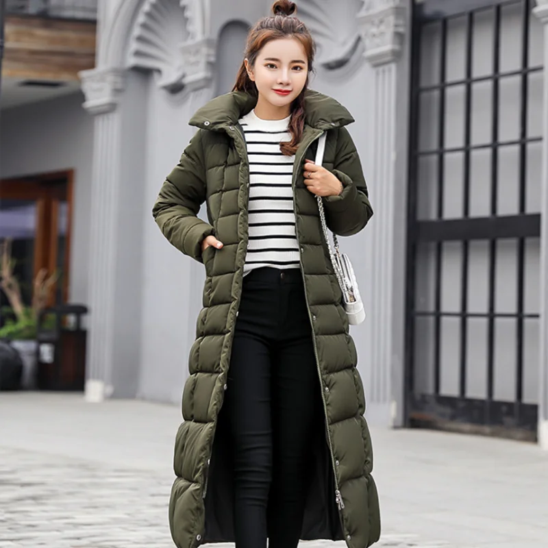 

winter 2019 woman new style thicker down jacket woolly collar self-cultivation padded white red black warm good-looking cotton