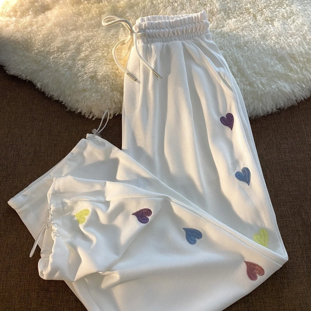 Y2k осень-лето новинка спортивные женские разноцветные свободные хлопковые брюки