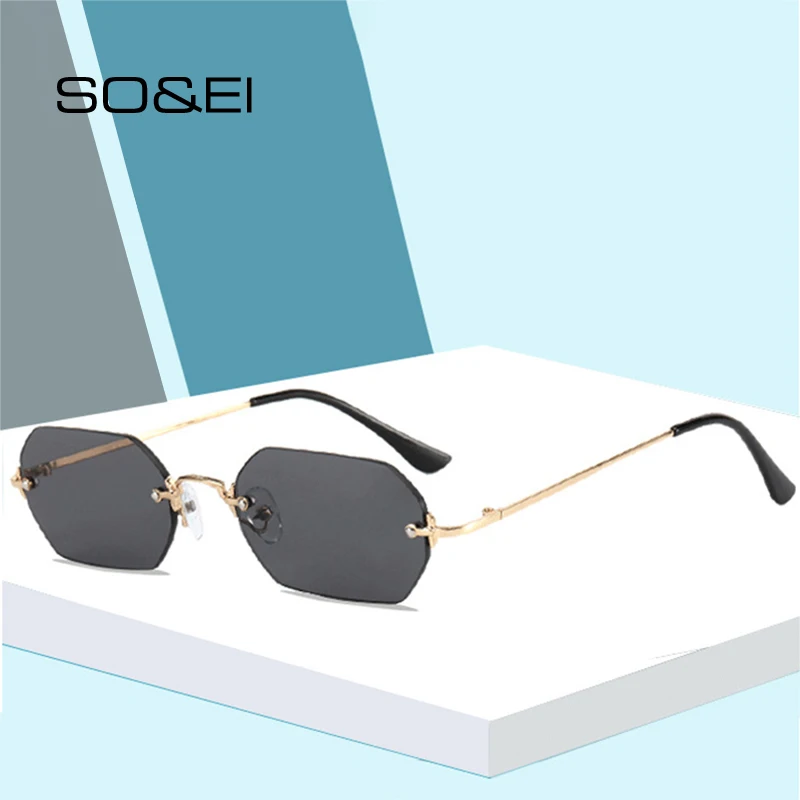 Солнцезащитные очки SO &amp EI для мужчин и женщин модные многогранные квадратные