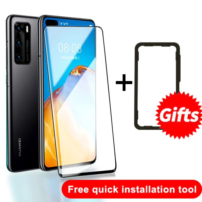 

Jelly Full Glue Tempered Glass For Huawei P30 P40 Pro Plus Mate 20 30 40 Pro Plus Honor 30 Pro Plus Nova 7 Screen Protector Film