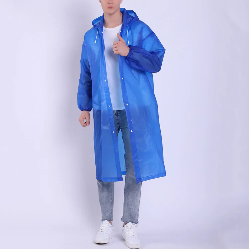 Unisex Reusable Portable Waterproof Hooded Outdoor Riding Long Raincoat Poncho Super lightweight and soft enough to be folded | Красота и