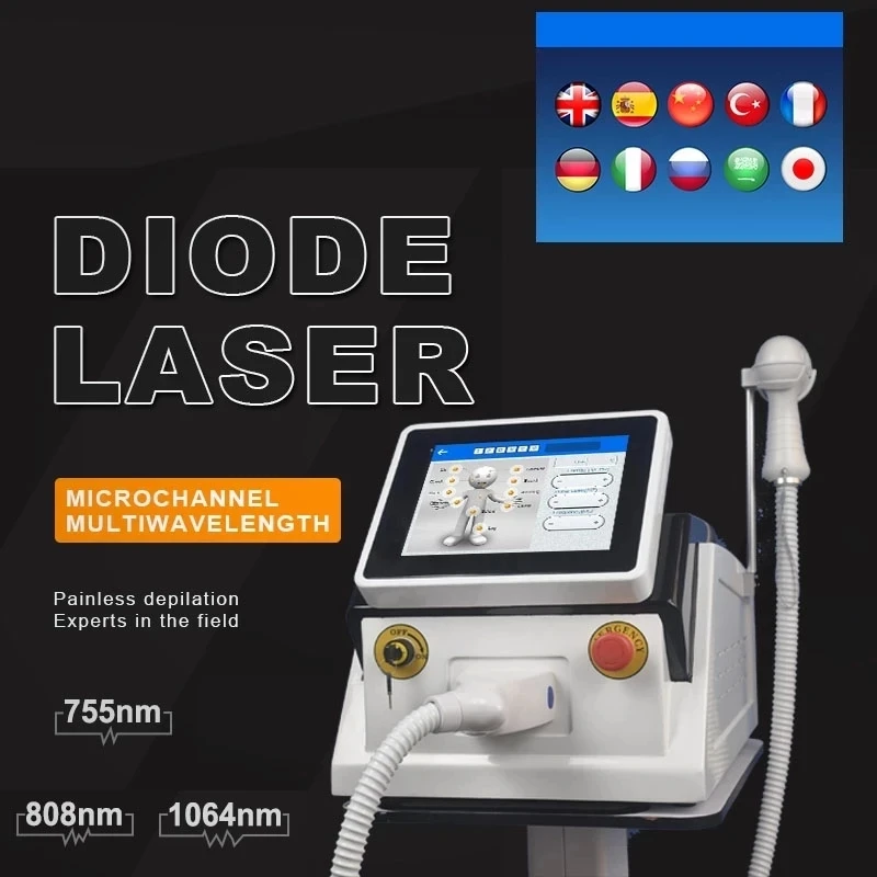 

Permanent hair removal 1064nm 755nm 808nm diode laser hair removal machine flawless and painless cold laser hair removal 80 mill