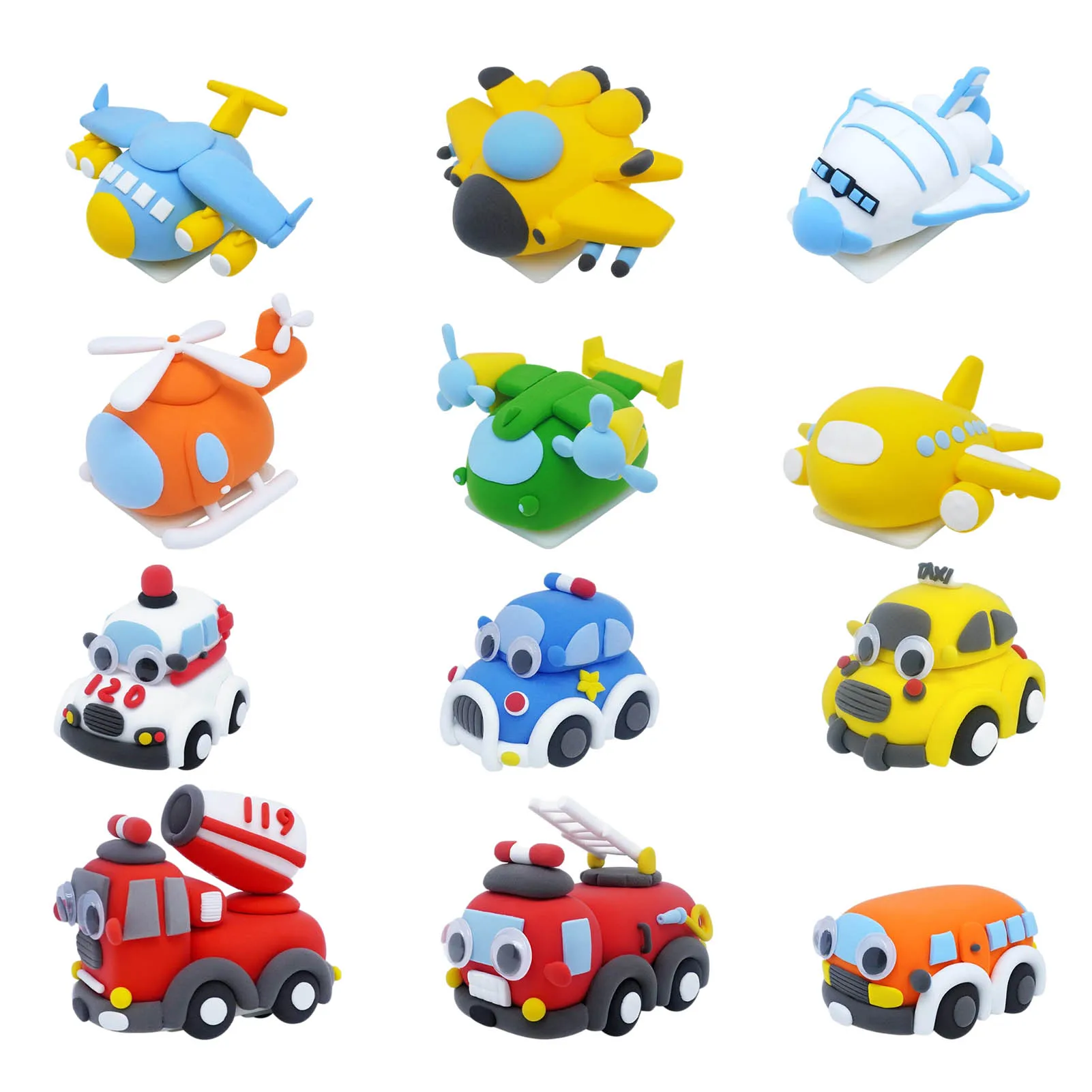 

Airplane Auto Cool Clay Odorless Not-stick Preschool Learning Toy