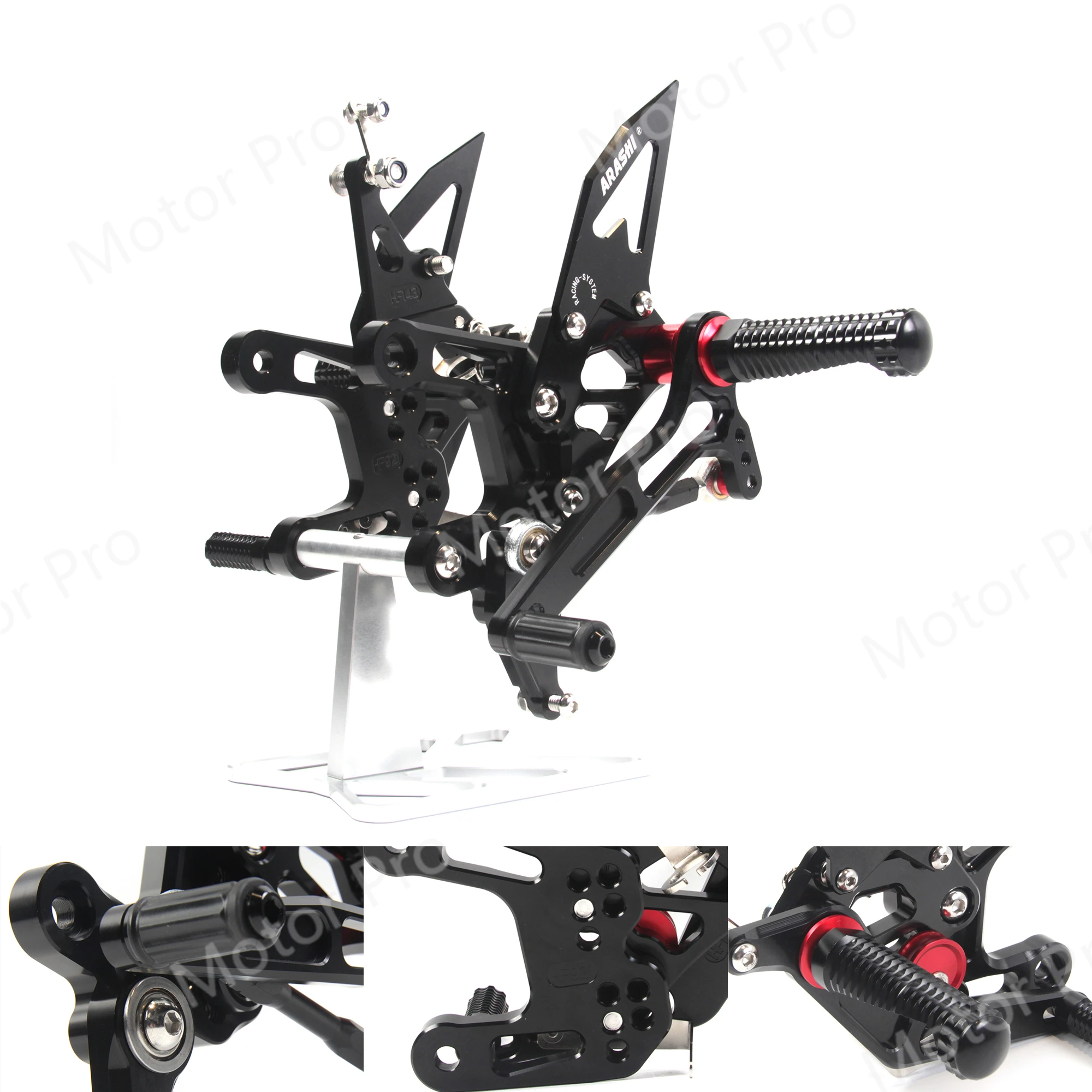 Регулируемые подножки для KAWASAKI NINJA ZX10R 2016 2020 QS мотоцикла ног Rearset педаль ZX 10R ABS ZX1000