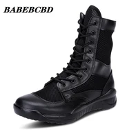 combat boots summer tactical military mens ultra light breathable hight top mesh special forces shock absorption combat boots