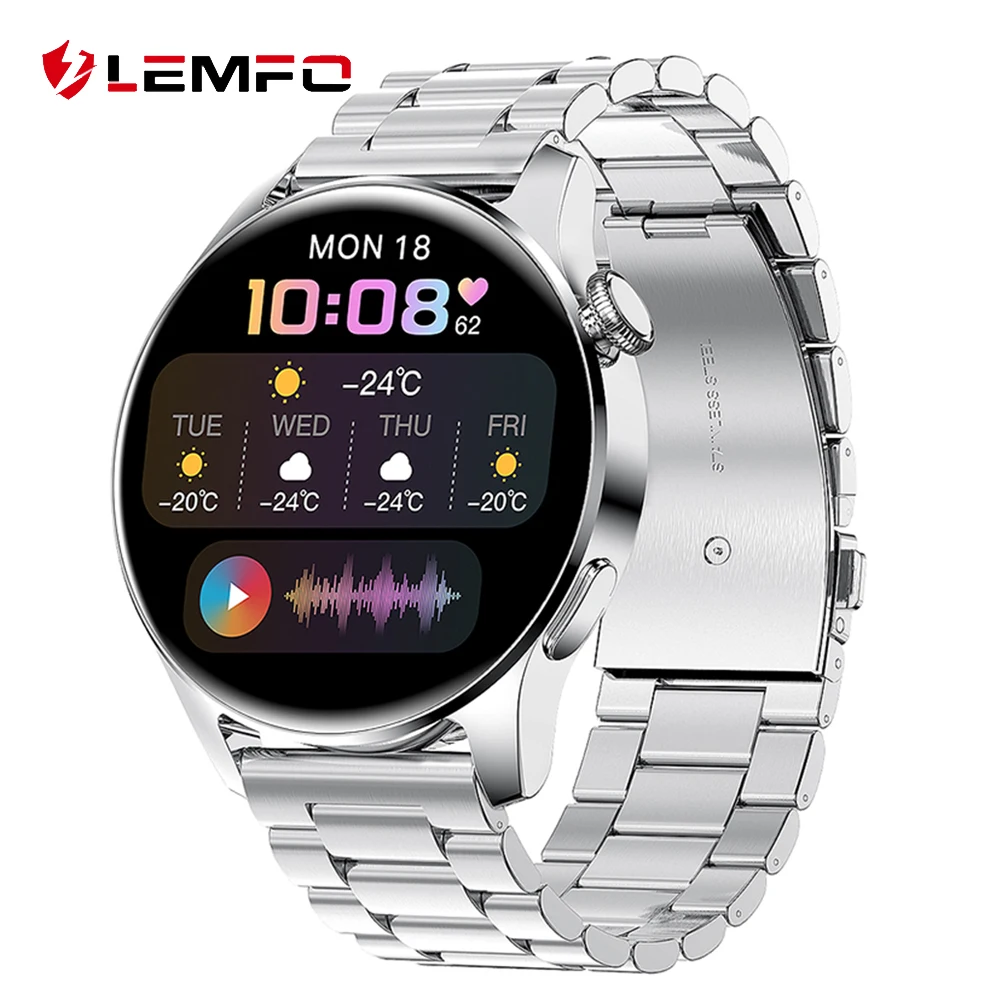 

Смарт часы мужские LEMFO Wear 3 2021 Bluetooth водостойкие IP68 часы женские часы мужские наручные часы электронные водонепроницаемый