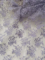 purple lace embroidery water soluble mesh fabric high end clothing skirt fabric desktop diy screen