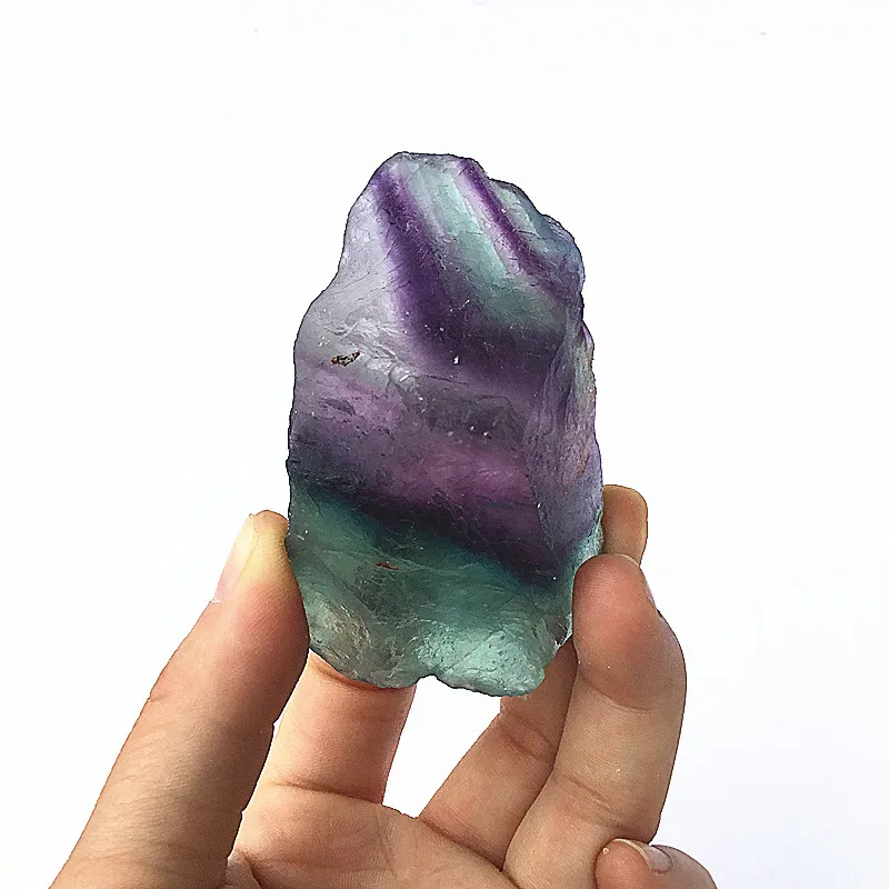 Натуральный Необработанный Радужный флюорит необработанный камень натуральные