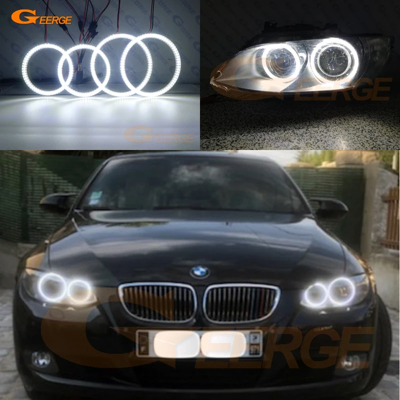 

For BMW 3 Series E90 E91 E92 E93 M3 xenon headlight Ultra bright SMD LED Angel Eyes halo rings Day Light Car styling Accessories